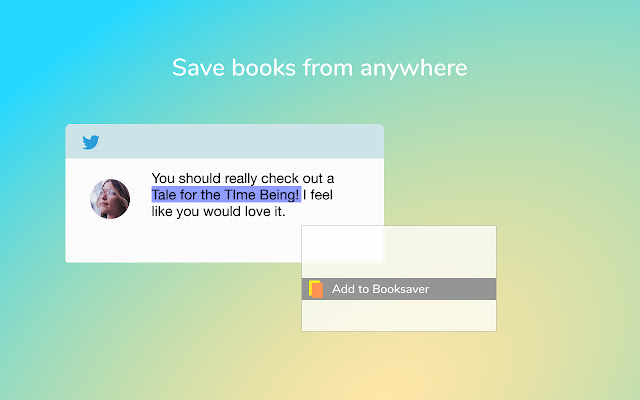 Booksaver: Highlight to Save Books  from Chrome web store to be run with OffiDocs Chromium online