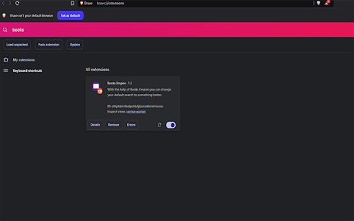 Books Empire  from Chrome web store to be run with OffiDocs Chromium online