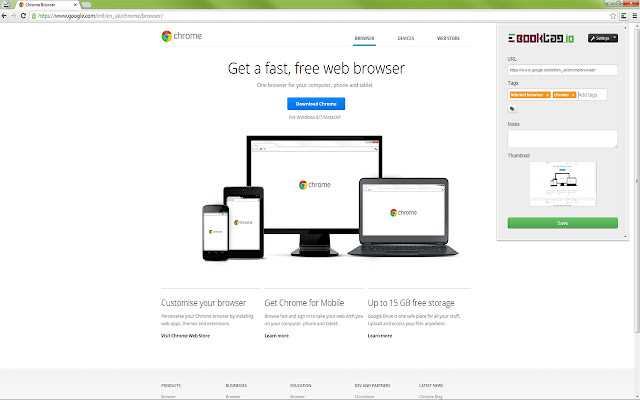BookTag.io  from Chrome web store to be run with OffiDocs Chromium online