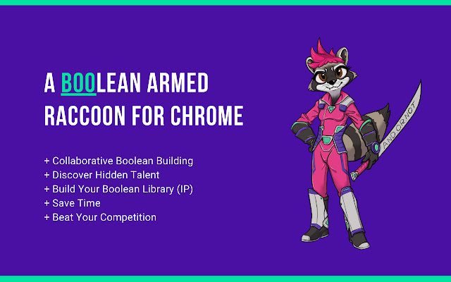 Boolean Sourcing with Tooled Up Raccoons  from Chrome web store to be run with OffiDocs Chromium online