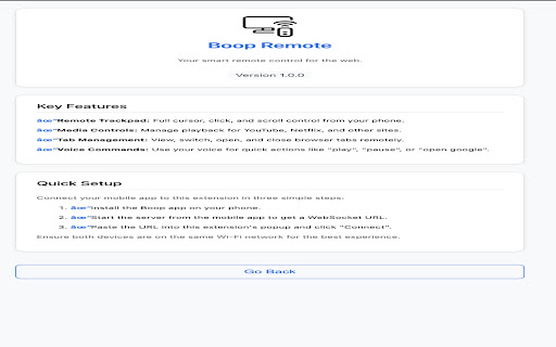Boop Remote  from Chrome web store to be run with OffiDocs Chromium online