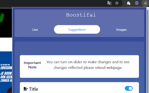 Boostifai  from Chrome web store to be run with OffiDocs Chromium online