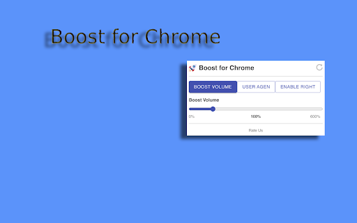 Boost Volume Boost for Chrome  from Chrome web store to be run with OffiDocs Chromium online