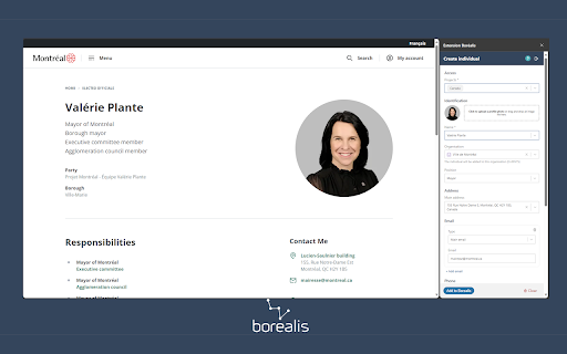 Borealis Extension  from Chrome web store to be run with OffiDocs Chromium online