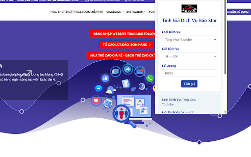 Báo Star  from Chrome web store to be run with OffiDocs Chromium online