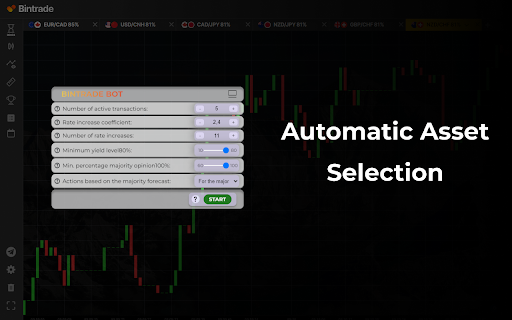 Bot BinTrade  from Chrome web store to be run with OffiDocs Chromium online