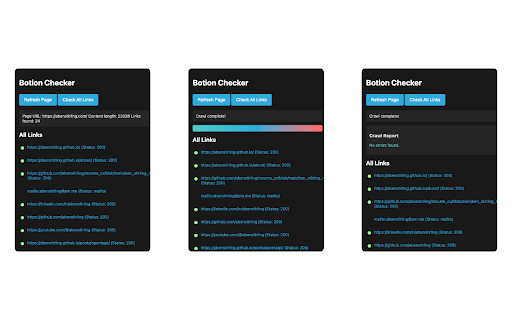 Botion Checker  from Chrome web store to be run with OffiDocs Chromium online