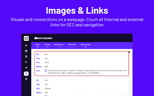 Botpresso SEO Extension: Audit On Page  Technical SEO  from Chrome web store to be run with OffiDocs Chromium online