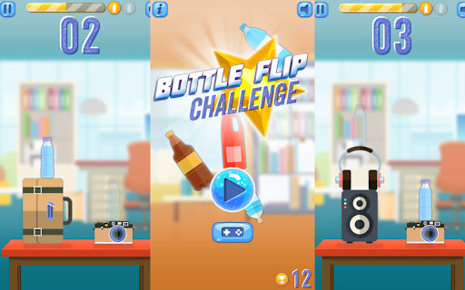 Bottle Flipping Offline Unblocked Game  from Chrome web store to be run with OffiDocs Chromium online