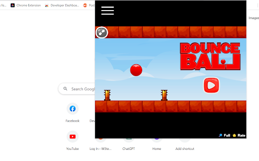Bounce Ball Game  from Chrome web store to be run with OffiDocs Chromium online