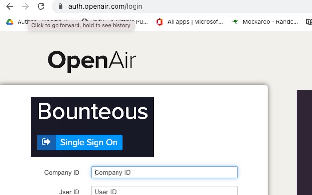 Bounteous OpenAir Helper  from Chrome web store to be run with OffiDocs Chromium online