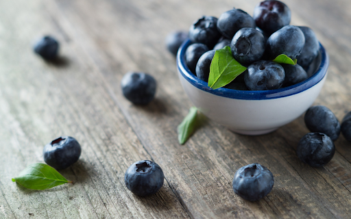 Bowl of blueberries  from Chrome web store to be run with OffiDocs Chromium online