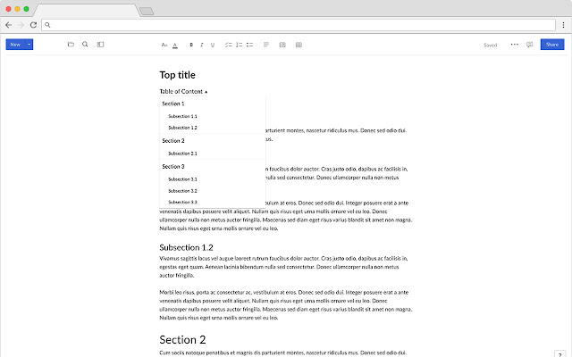 Box Notes Table des matières de la boutique en ligne Chrome à exécuter avec OffiDocs Chromium en ligne