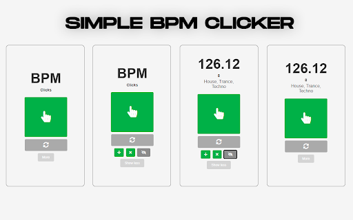 BPM Clicker  from Chrome web store to be run with OffiDocs Chromium online