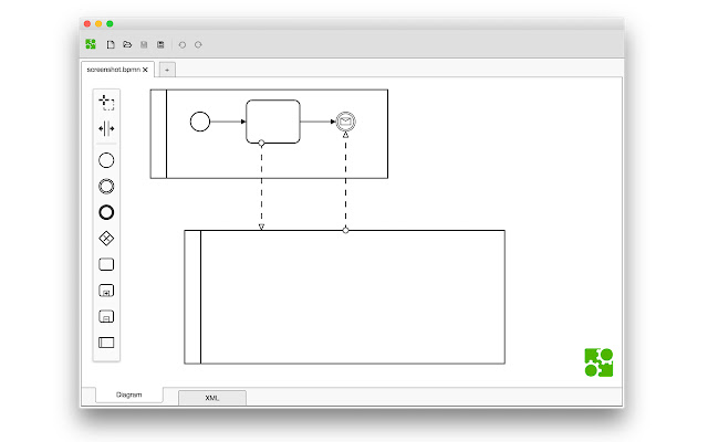 bpmn.io מחנות האינטרנט של Chrome להפעלה עם OffiDocs Chromium באינטרנט