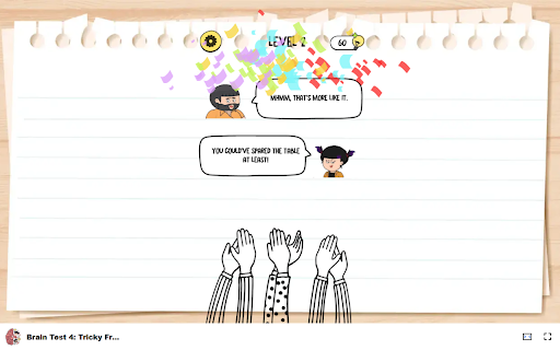 Brain Test 4: Tricky Friends Face new challenges!  from Chrome web store to be run with OffiDocs Chromium online