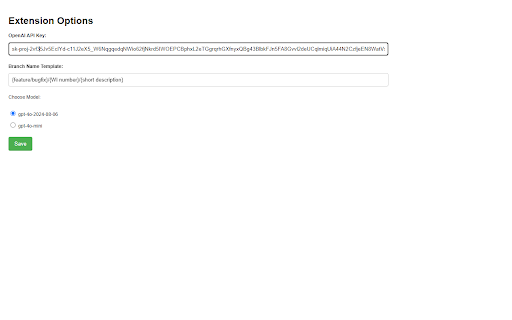 Branch Name Generator  from Chrome web store to be run with OffiDocs Chromium online