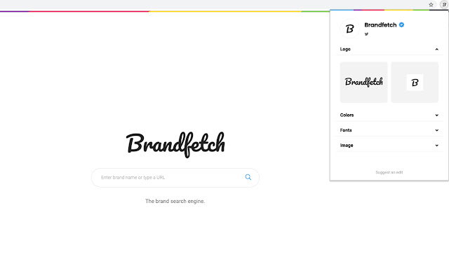 Brandfetch  from Chrome web store to be run with OffiDocs Chromium online