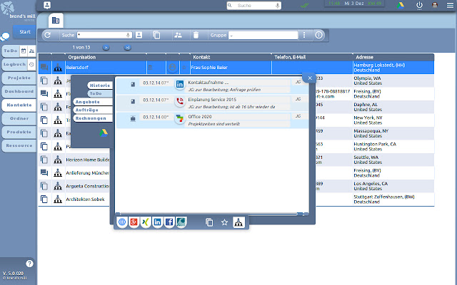 brands mill ERP desktop deutsch  from Chrome web store to be run with OffiDocs Chromium online
