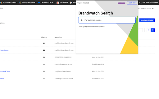 Brandwatch Extension  from Chrome web store to be run with OffiDocs Chromium online