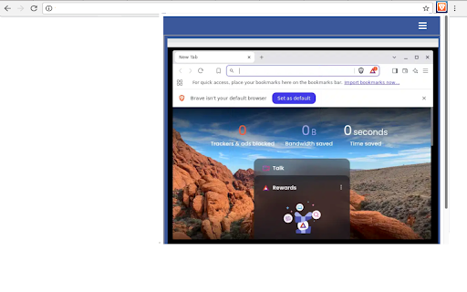 Brave web browser  from Chrome web store to be run with OffiDocs Chromium online