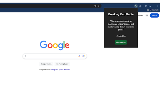 Breaking Bad Quotes Get Random BB Quotes Instantly!  from Chrome web store to be run with OffiDocs Chromium online