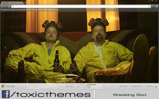 Breaking Bad The Couch na tema sa pamamagitan ng toxic mula sa Chrome web store na tatakbo sa OffiDocs Chromium online