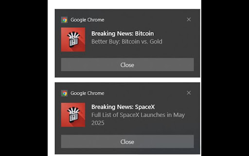 BreakingNews  from Chrome web store to be run with OffiDocs Chromium online