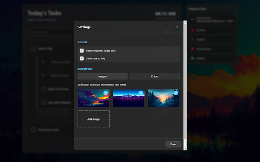 BreakTask  from Chrome web store to be run with OffiDocs Chromium online