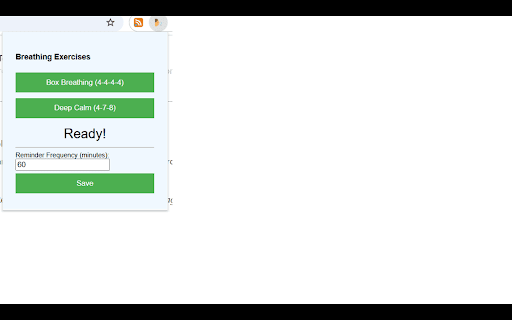 Breathing Exercise Reminder  from Chrome web store to be run with OffiDocs Chromium online