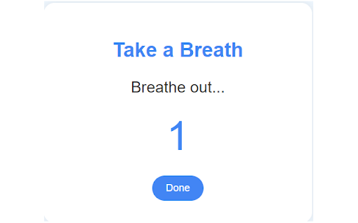 Breathing Reminder  from Chrome web store to be run with OffiDocs Chromium online