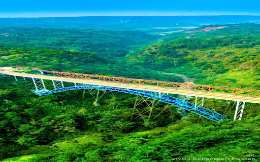 Bridge in the middle of the forest wallpaper  from Chrome web store to be run with OffiDocs Chromium online