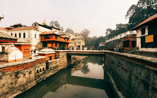Bridge Over the Bagmati River in the Pashupatinath  from Chrome web store to be run with OffiDocs Chromium online