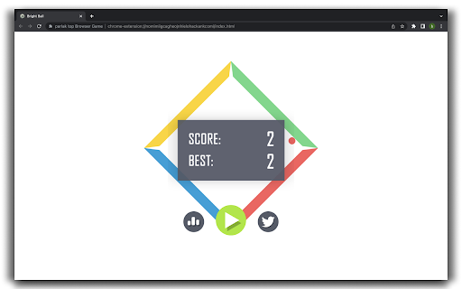 Bright Ball HTML5 Game  from Chrome web store to be run with OffiDocs Chromium online