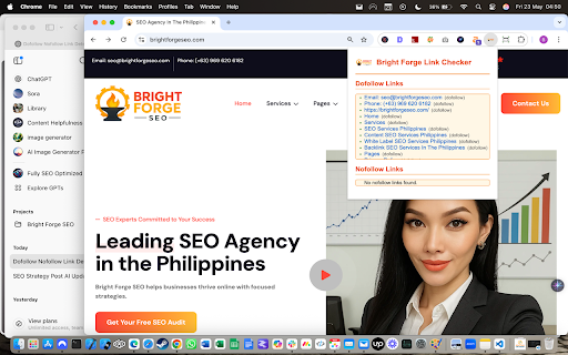 Bright Forge SEO Link Detector from Chrome web store to be run with OffiDocs Chromium online Bright Forge SEO Link Detector from Chrome web store to be run with OffiDocs Chromium online