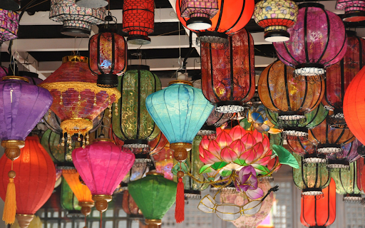 Bright lanterns  from Chrome web store to be run with OffiDocs Chromium online