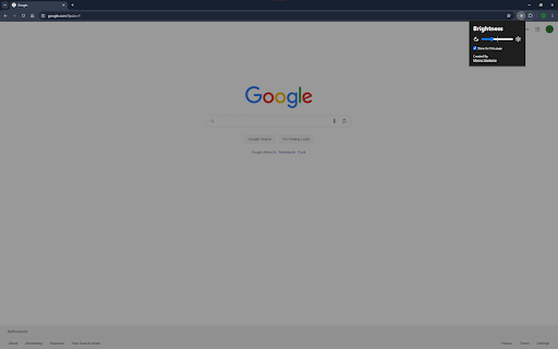 Brightness  from Chrome web store to be run with OffiDocs Chromium online