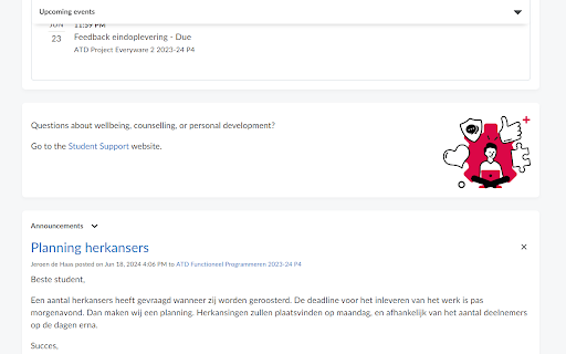 Brightspace layout fixer  from Chrome web store to be run with OffiDocs Chromium online