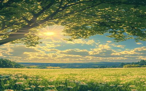 Bright sunny image  from Chrome web store to be run with OffiDocs Chromium online