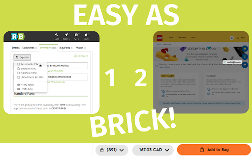 BrikPick  from Chrome web store to be run with OffiDocs Chromium online