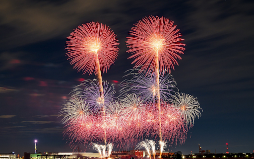 Brilliant fireworks  from Chrome web store to be run with OffiDocs Chromium online