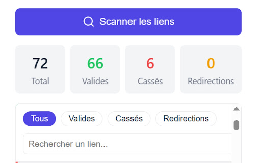 Broken Link Finder  from Chrome web store to be run with OffiDocs Chromium online