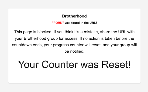 Brotherhood Blocker  from Chrome web store to be run with OffiDocs Chromium online
