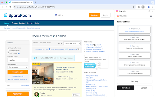 Browsable  from Chrome web store to be run with OffiDocs Chromium online