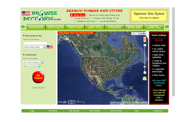 BrowseMyTown USA  from Chrome web store to be run with OffiDocs Chromium online