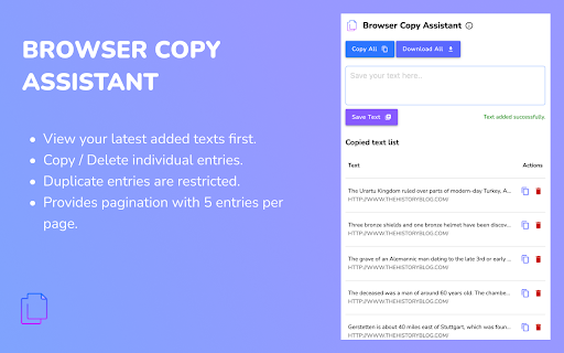 Browser Copy Assistant  from Chrome web store to be run with OffiDocs Chromium online Browser Copy Assistant  from Chrome web store to be run with OffiDocs Chromium online