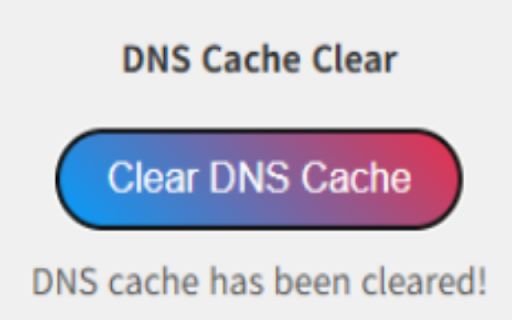 Browser DNS Cache Cleaner  from Chrome web store to be run with OffiDocs Chromium online