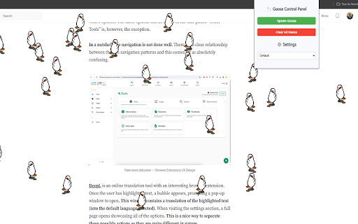 Browser Goose  from Chrome web store to be run with OffiDocs Chromium online