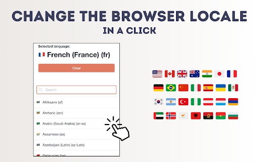 Browser Locale Switcher  from Chrome web store to be run with OffiDocs Chromium online