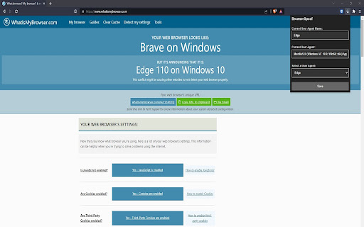 BrowserSpoof User Agent Switcher  from Chrome web store to be run with OffiDocs Chromium online